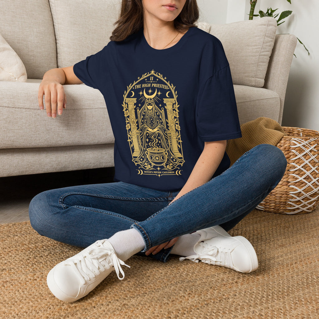 The High Priestess II | Botanical Arch Tarot T-Shirt
