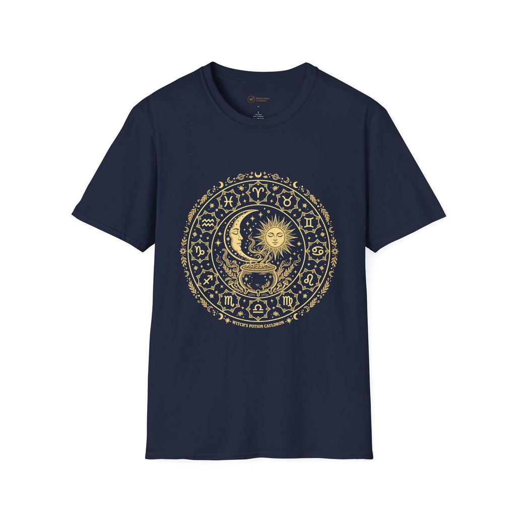 Zodiac Wheel | Ornate Astrology Graphic T-Shirt