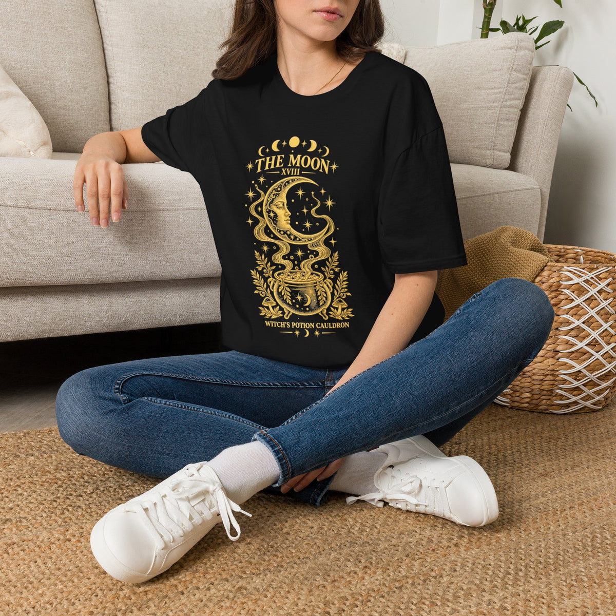 The Moon XVIII | Moon Phase Tarot T-Shirt