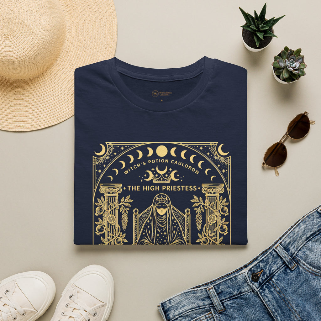 The High Priestess | Moon Phase Tarot T-Shirt