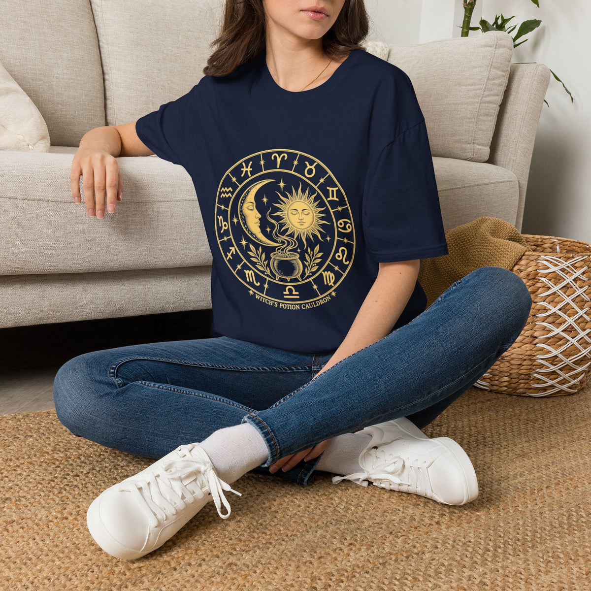 Sun & Moon Zodiac | Astrology Graphic T-Shirt