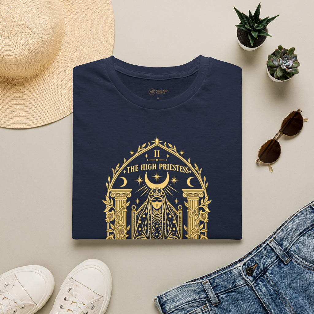 The High Priestess II | Botanical Arch Tarot T-Shirt