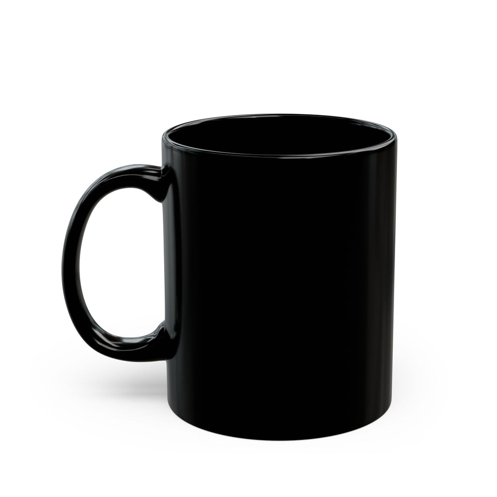 Tivis Crescent Moon Black Mug | Celestial Cat 11 oz Cup