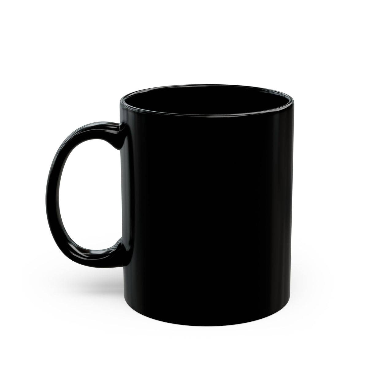Tivis Crescent Moon Black Mug | Celestial Cat 11 oz Cup