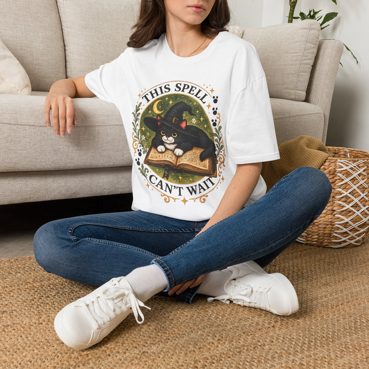 This Spell Can't Wait Tivis T-Shirt | Witchy Cat Tee