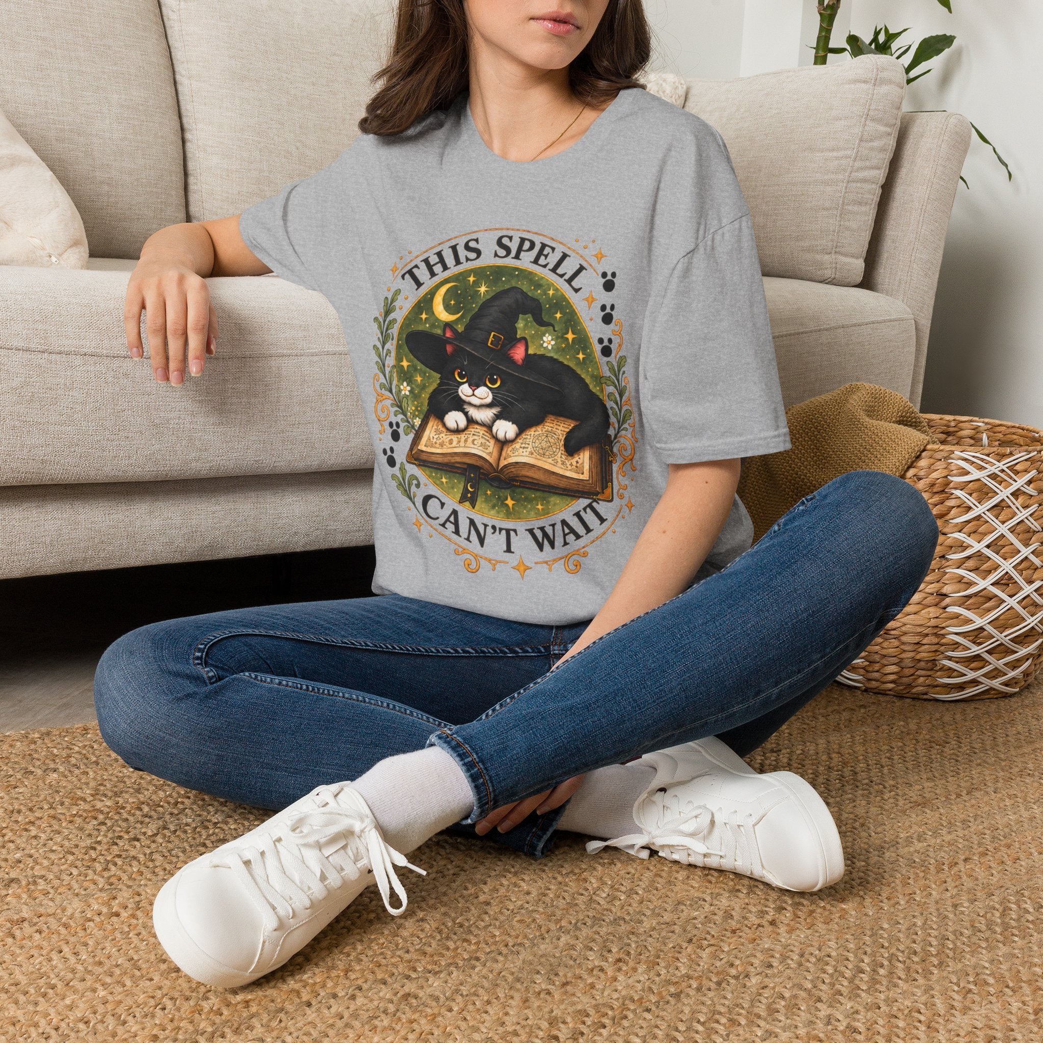 This Spell Can't Wait Tivis T-Shirt | Witchy Cat Tee