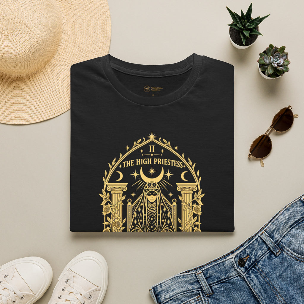 The High Priestess II | Botanical Arch Tarot T-Shirt