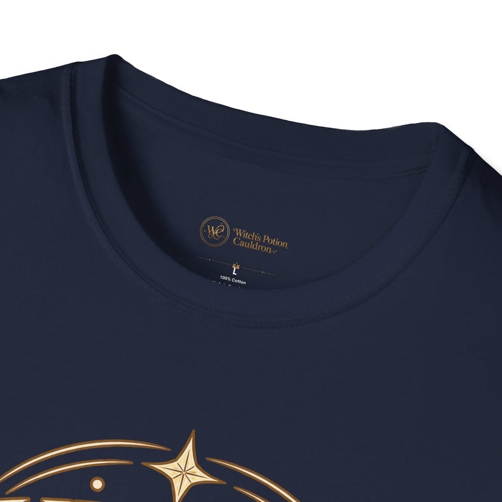 Close view of The Moon Heard It First T-shirt print