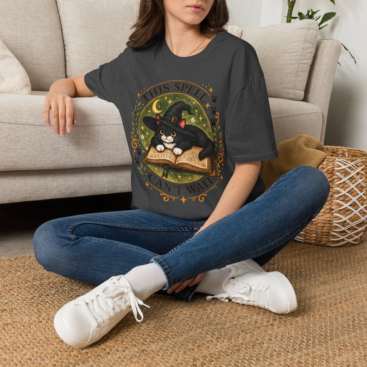 This Spell Can't Wait Tivis T-Shirt | Witchy Cat Tee