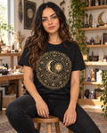 Zodiac Wheel | Ornate Astrology Graphic T-Shirt