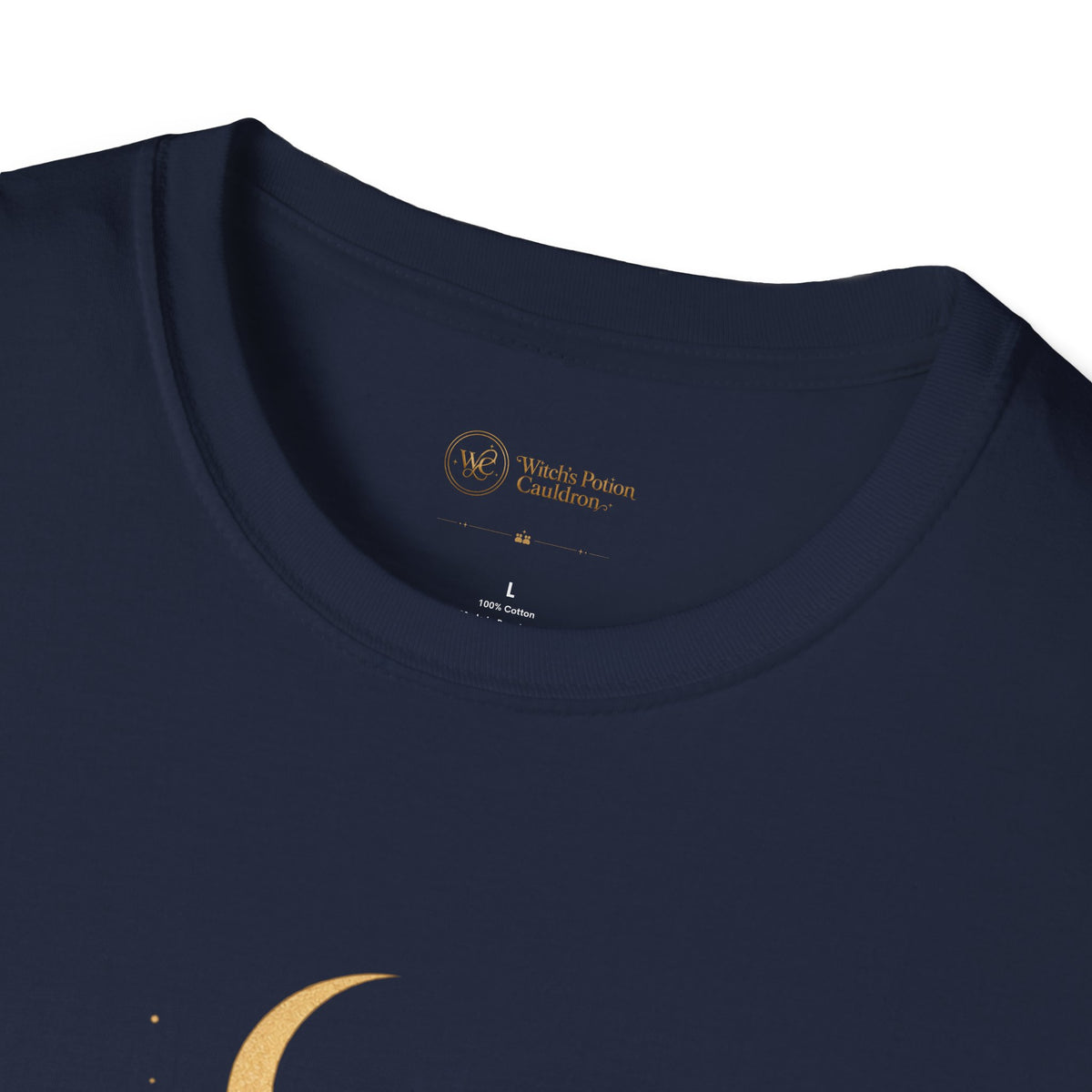 Tivis Under the Crescent Moon | Celestial Cat T-Shirt