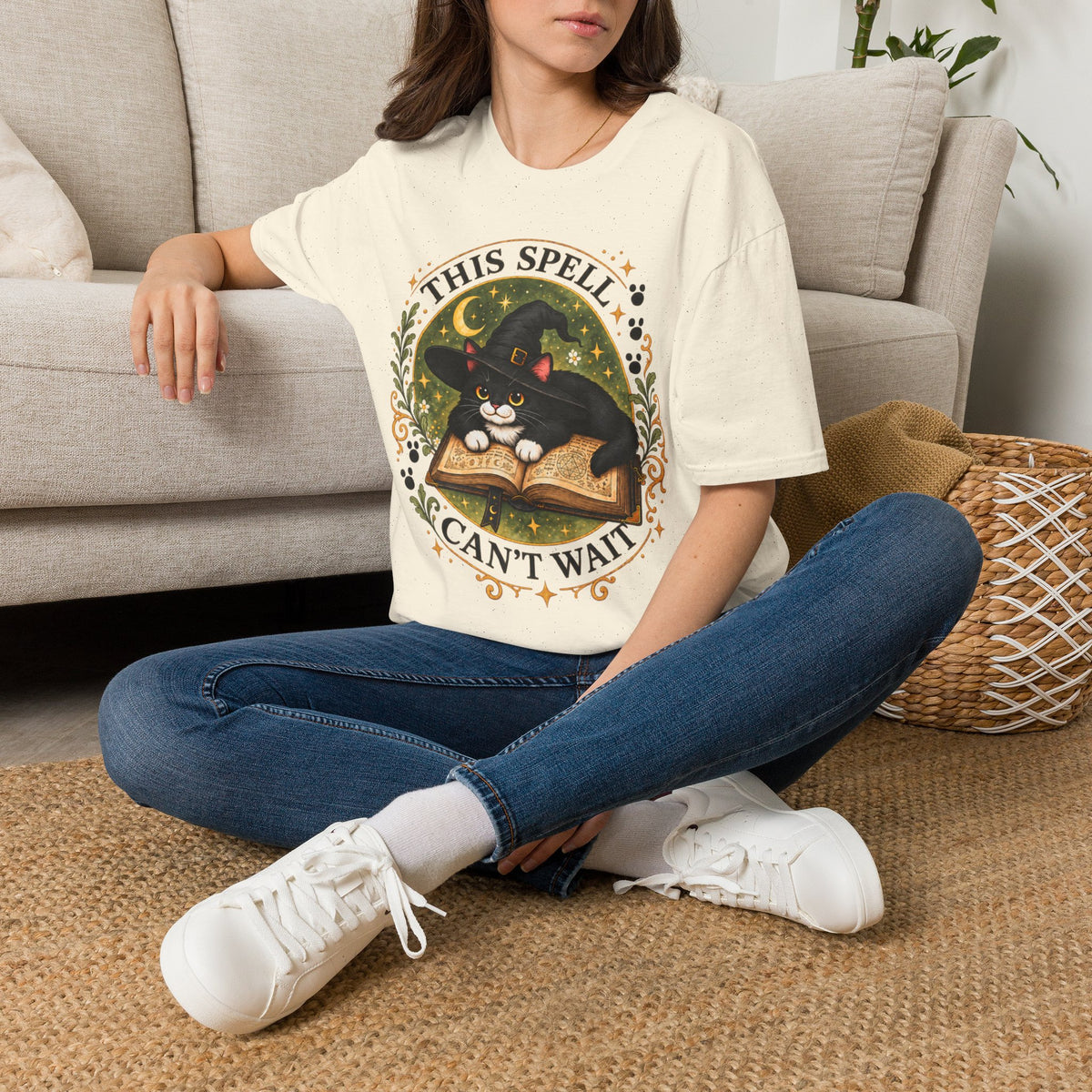 This Spell Can't Wait Tivis T-Shirt | Witchy Cat Tee