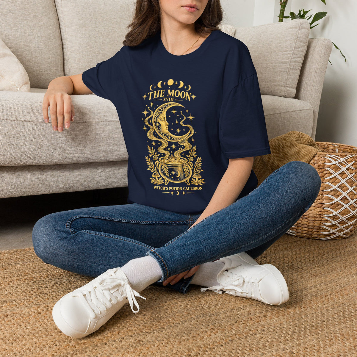 The Moon XVIII | Moon Phase Tarot T-Shirt