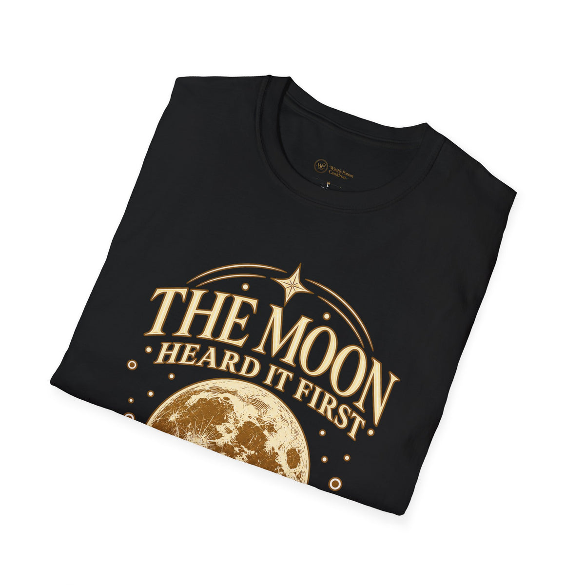 Vintage-inspired full moon artwork on a graphic tee